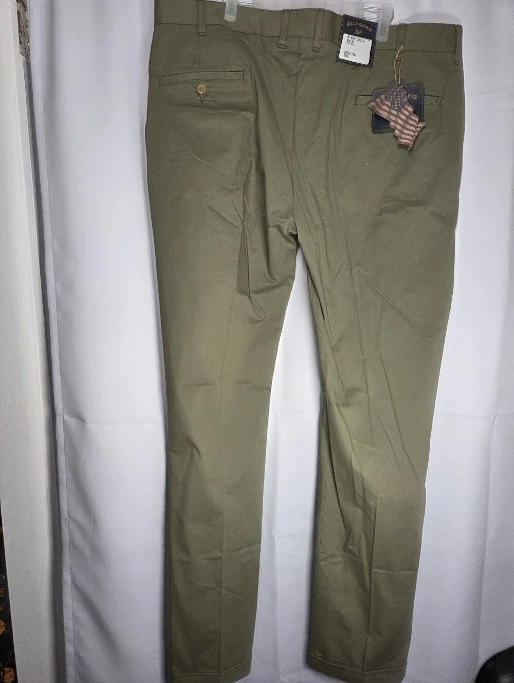 NWT Bills Khakis Stretch Twill Parker Chino Pants Green Men's 40 x 35  $248